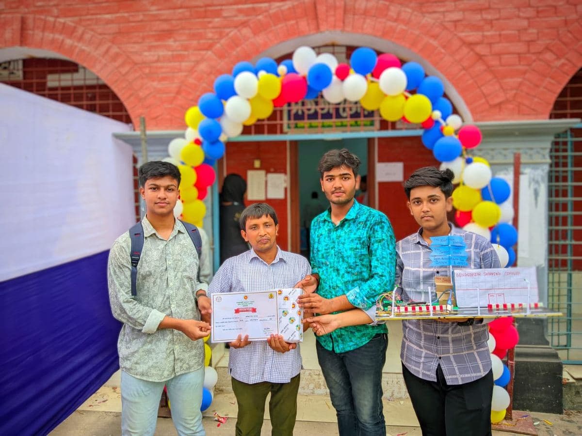 Project display with the team