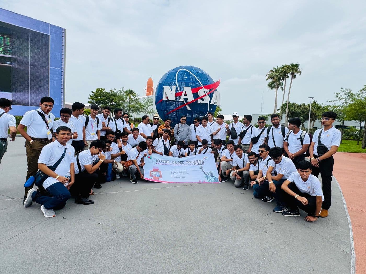 Notre Dame College team at Kennedy Space Center